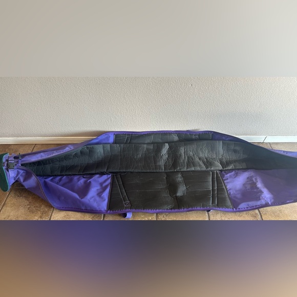 Vintage LL Bean Ski Bag Green Purple 213cm Long - Picture 9 of 13